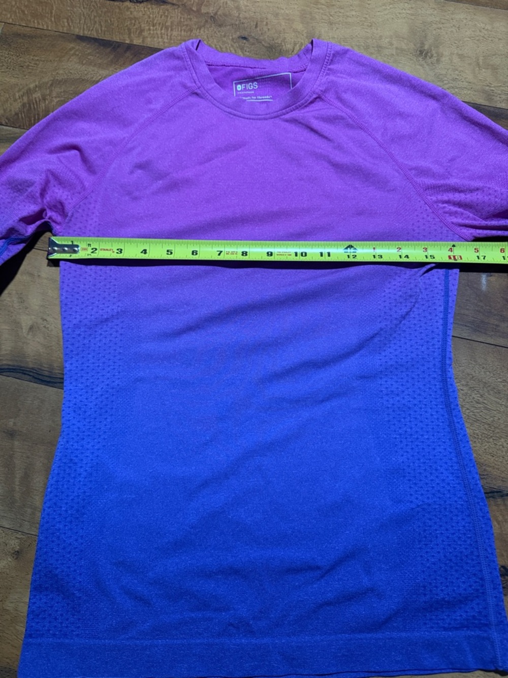 Figs Seamless Long Sleeve Top in Vibrant Purple - Picture 5 of 6